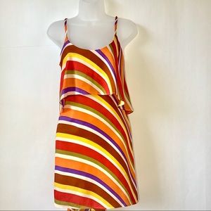 Judith March Multi Colored Overlay Dress